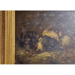 Groupe de lapin - Antoine Vollon (1833 - 1900)