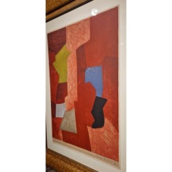 Composition rouge, jaune et bleu 1957 - Serge Poliakoff (1906 - 1969)
